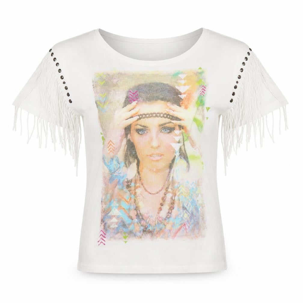 New Look Womens White   Basic T-Shirt Size 8