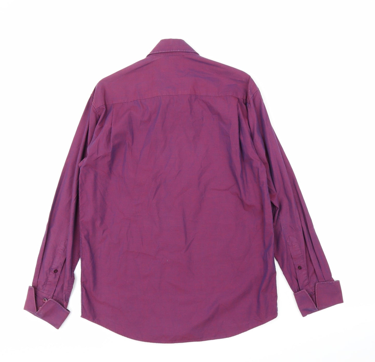Florence & Fred Mens Purple    Button-Up Size S