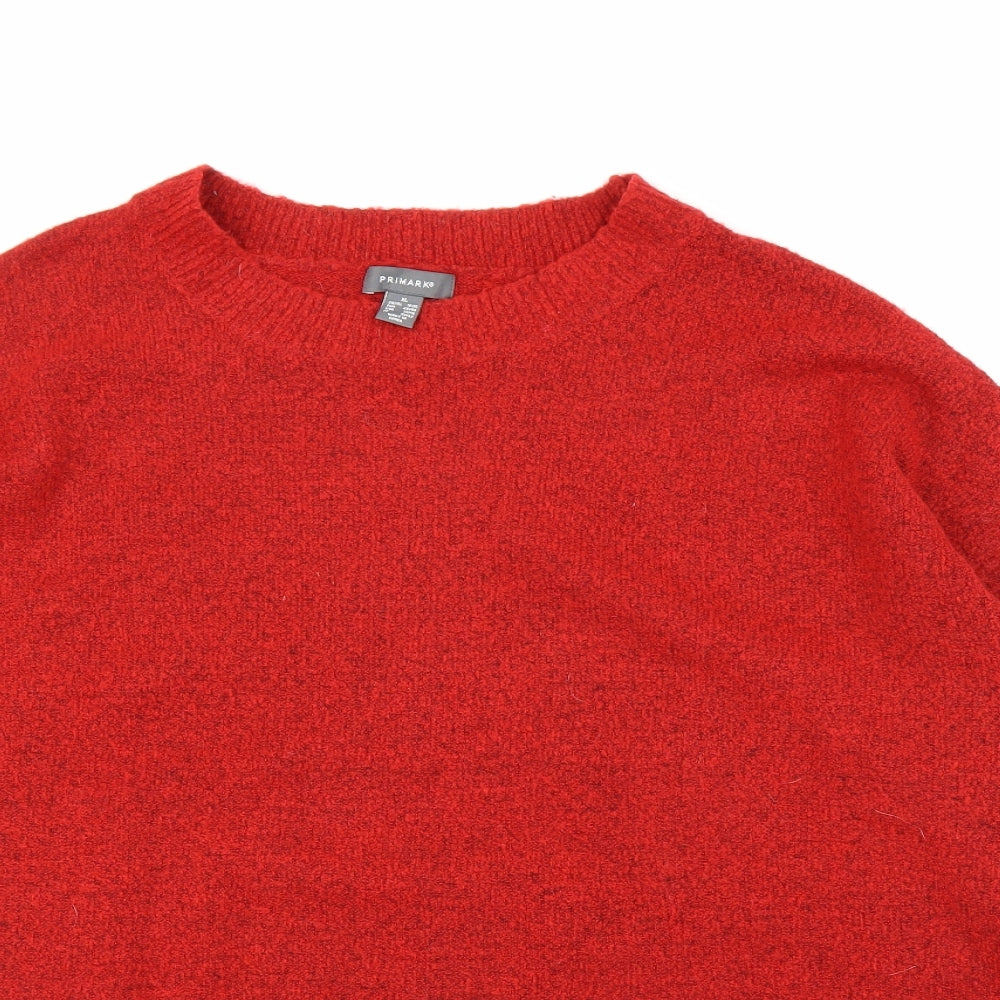 Primark Womens Red   Pullover Jumper Size XL