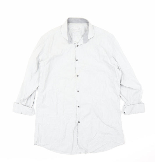 Cedar Wood State Mens Grey    Button-Up Size 16
