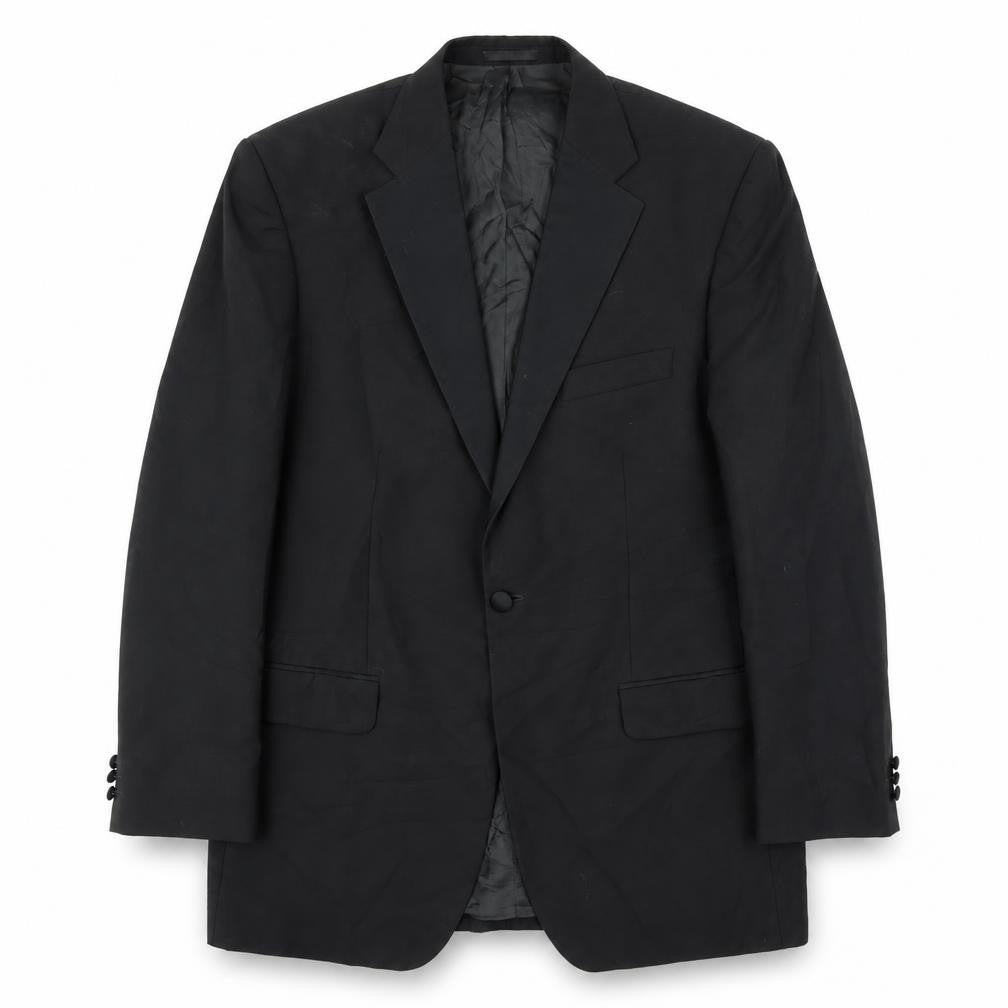 Preworn Mens Black   Jacket Suit Jacket Size 42