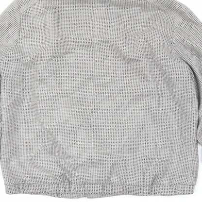 Next Womens Grey   Motorcycle Jacket Coat Size 12