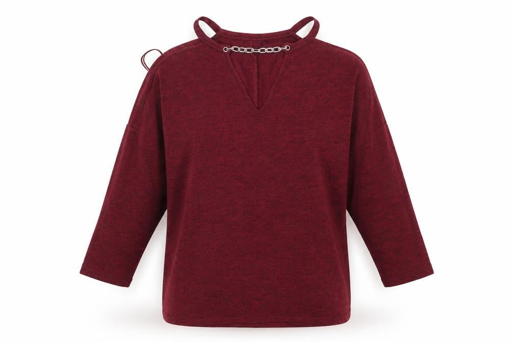 Select Womens Red  Knit Pullover Jumper Size 10