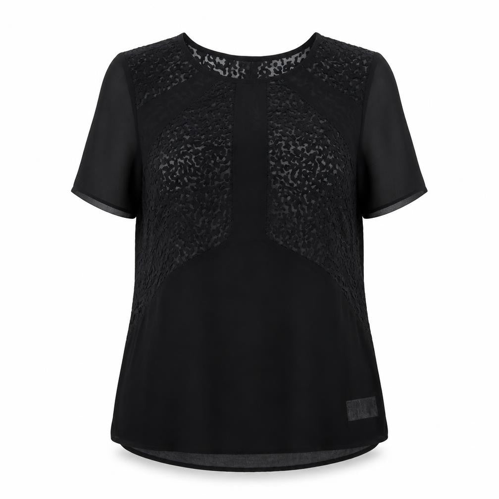 Pins & Needles Womens Black  Mesh Basic Blouse Size L