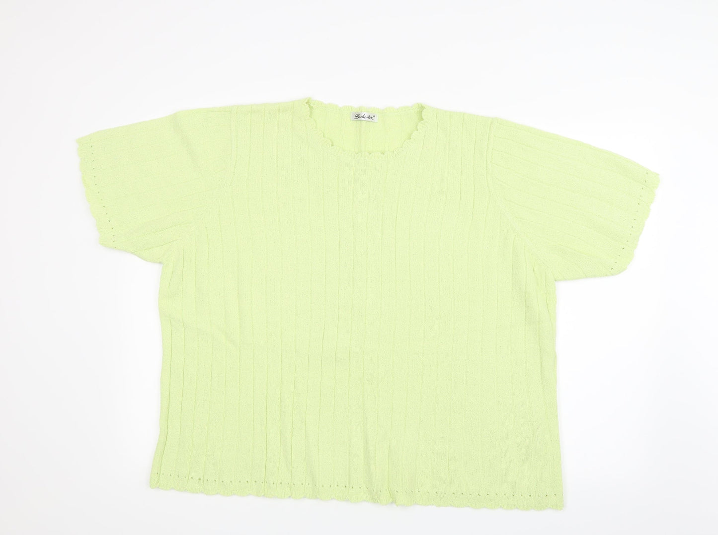 Berkertex Womens Green   Basic T-Shirt Size 22