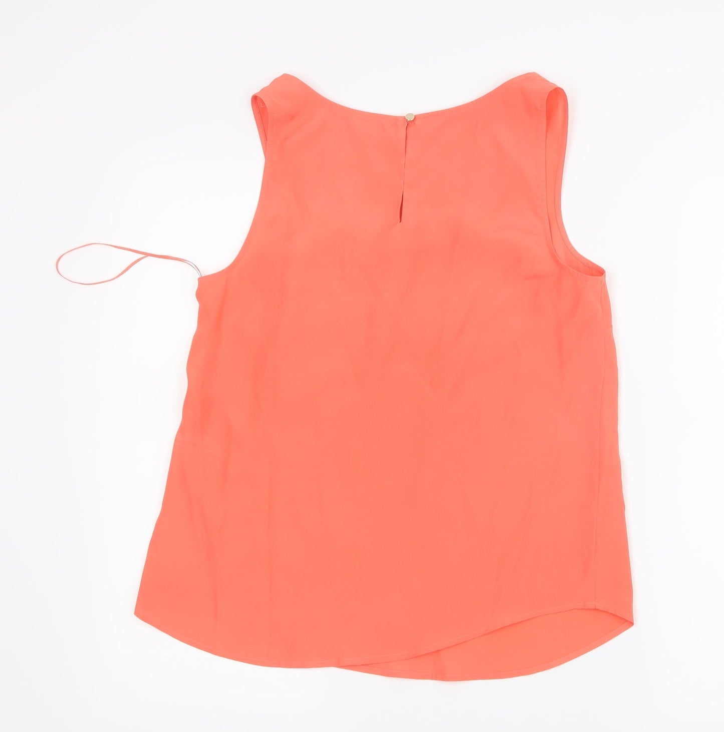 Oasis Womens Orange  Mesh Basic Tank Size 10
