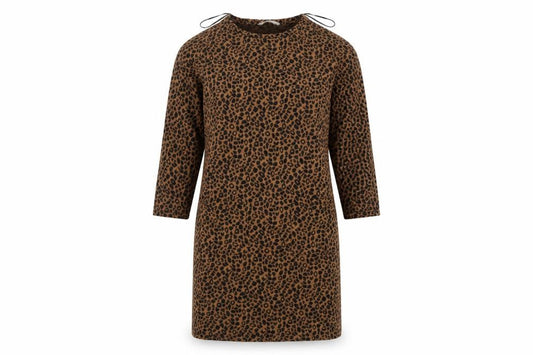 Tu Womens Black Animal Print  Mini  Size 12