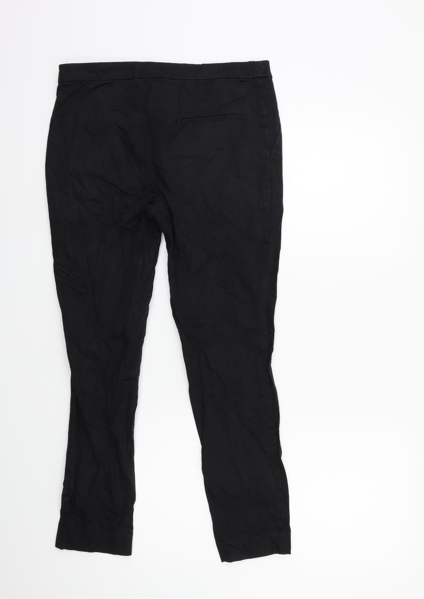 H&M Womens Black   Trousers  Size 10 L26 in