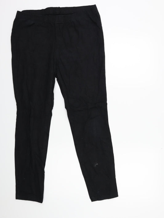 Preworn Womens Black  Denim Jegging Jeans Size 12 L27 in