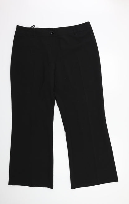 Preloved Debenhams Womens Black   Trousers  Size 18 L30 in - Front