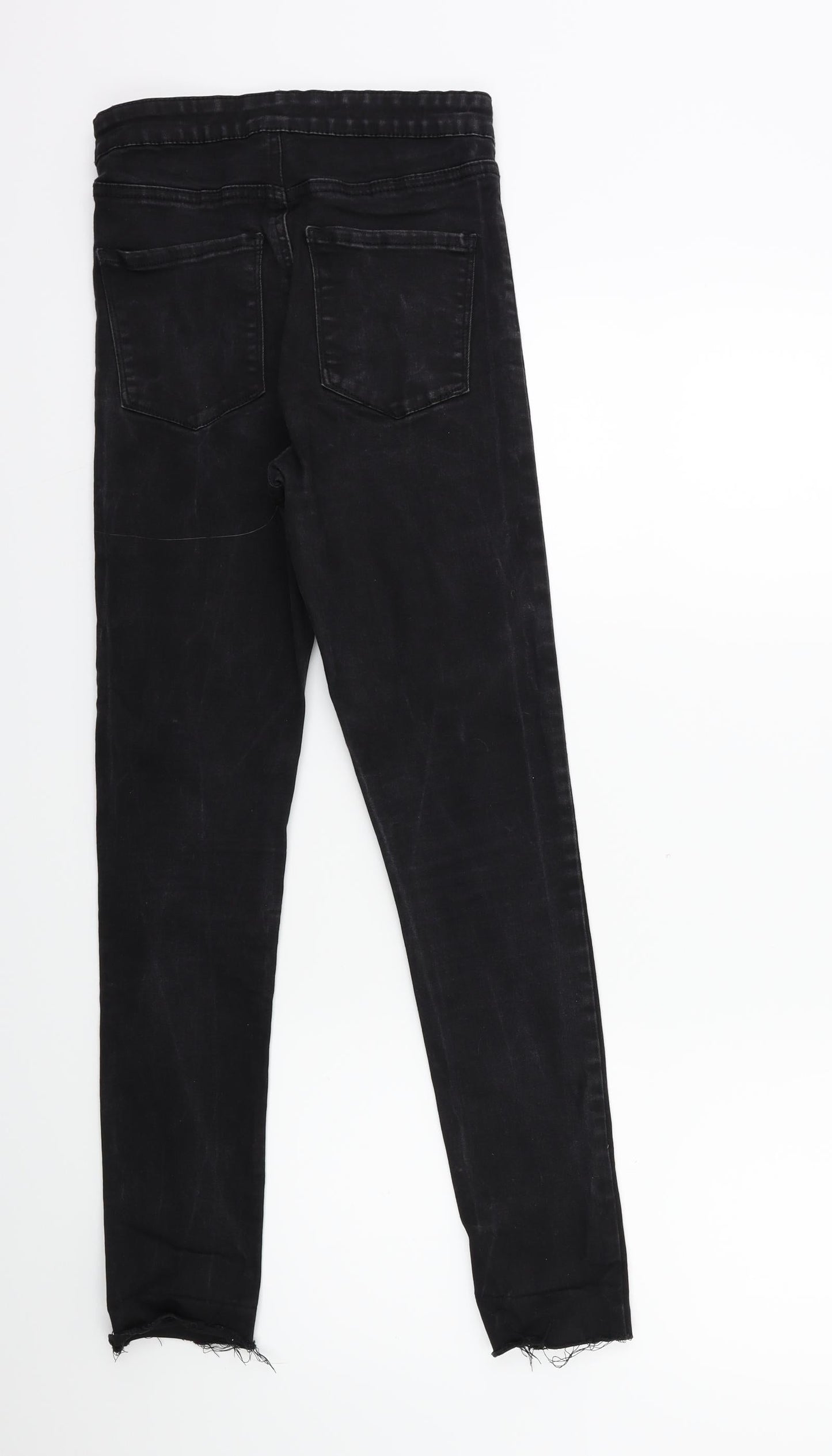 Denim & Co. Womens Black  Denim Skinny Jeans Size 10 L28 in