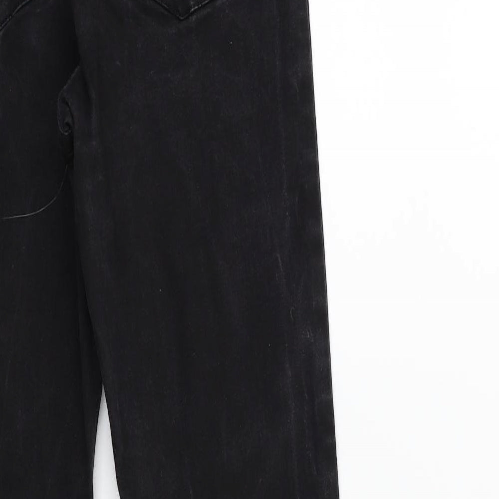 Denim & Co. Womens Black  Denim Skinny Jeans Size 10 L28 in
