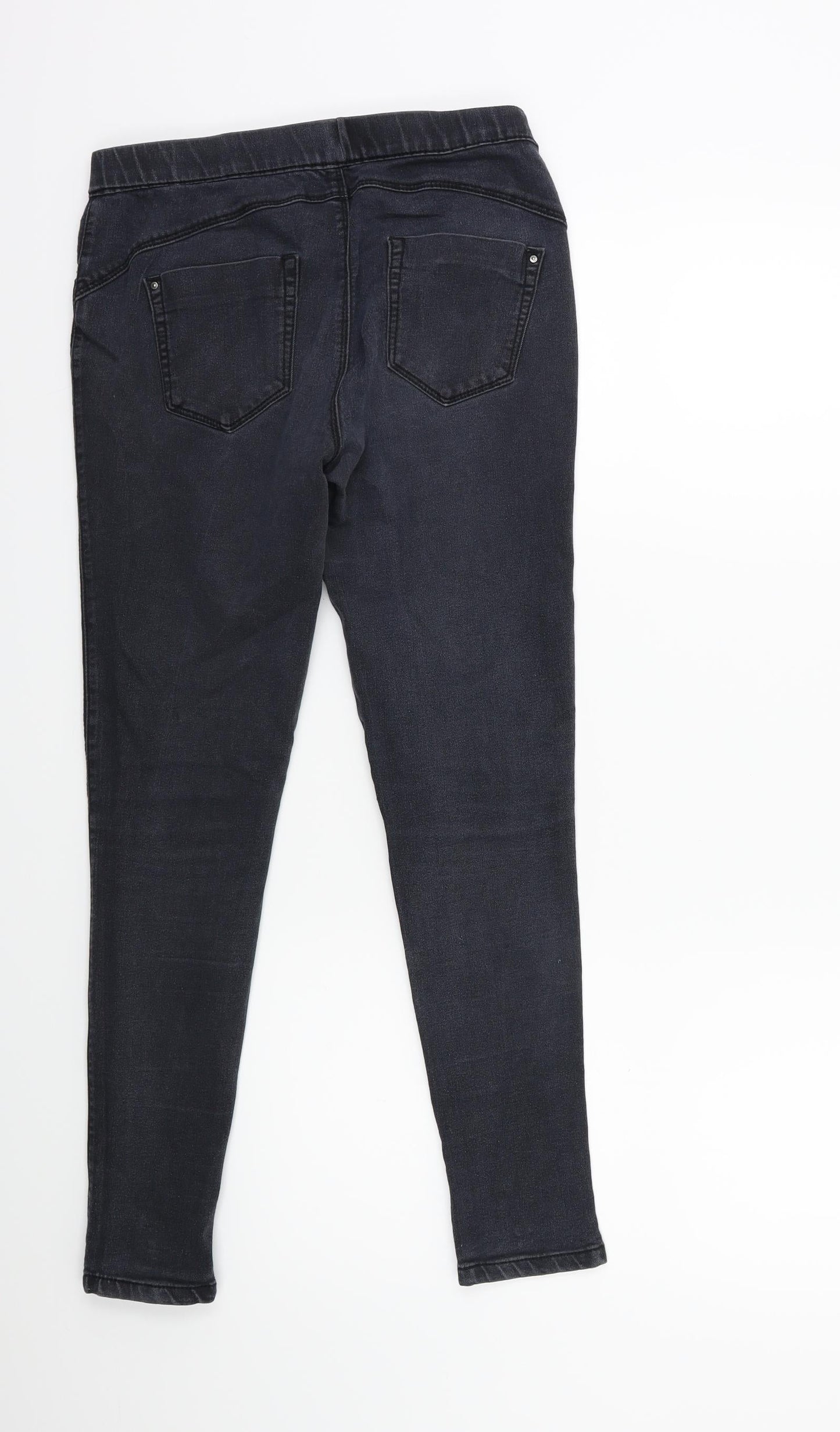 Denim & Co. Womens Grey  Denim Jegging Jeans Size 8 L25 in