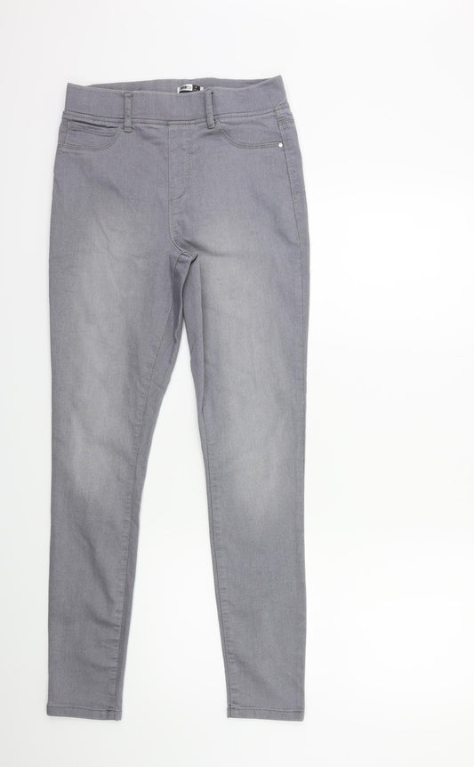 Preloved pep& co Womens Grey  Denim Jegging Jeans Size 8 L29 in - Front