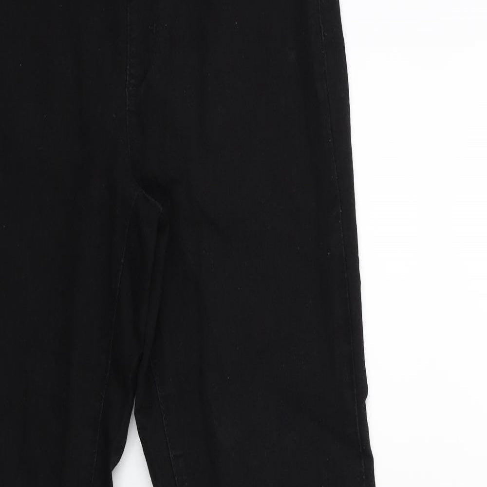 Denim & Co. Womens Black  Denim Jegging Jeans Size 8 L25 in