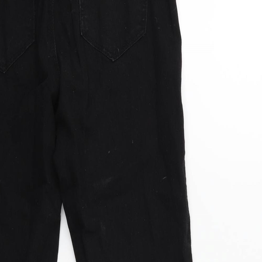 Denim & Co. Womens Black  Denim Jegging Jeans Size 8 L25 in