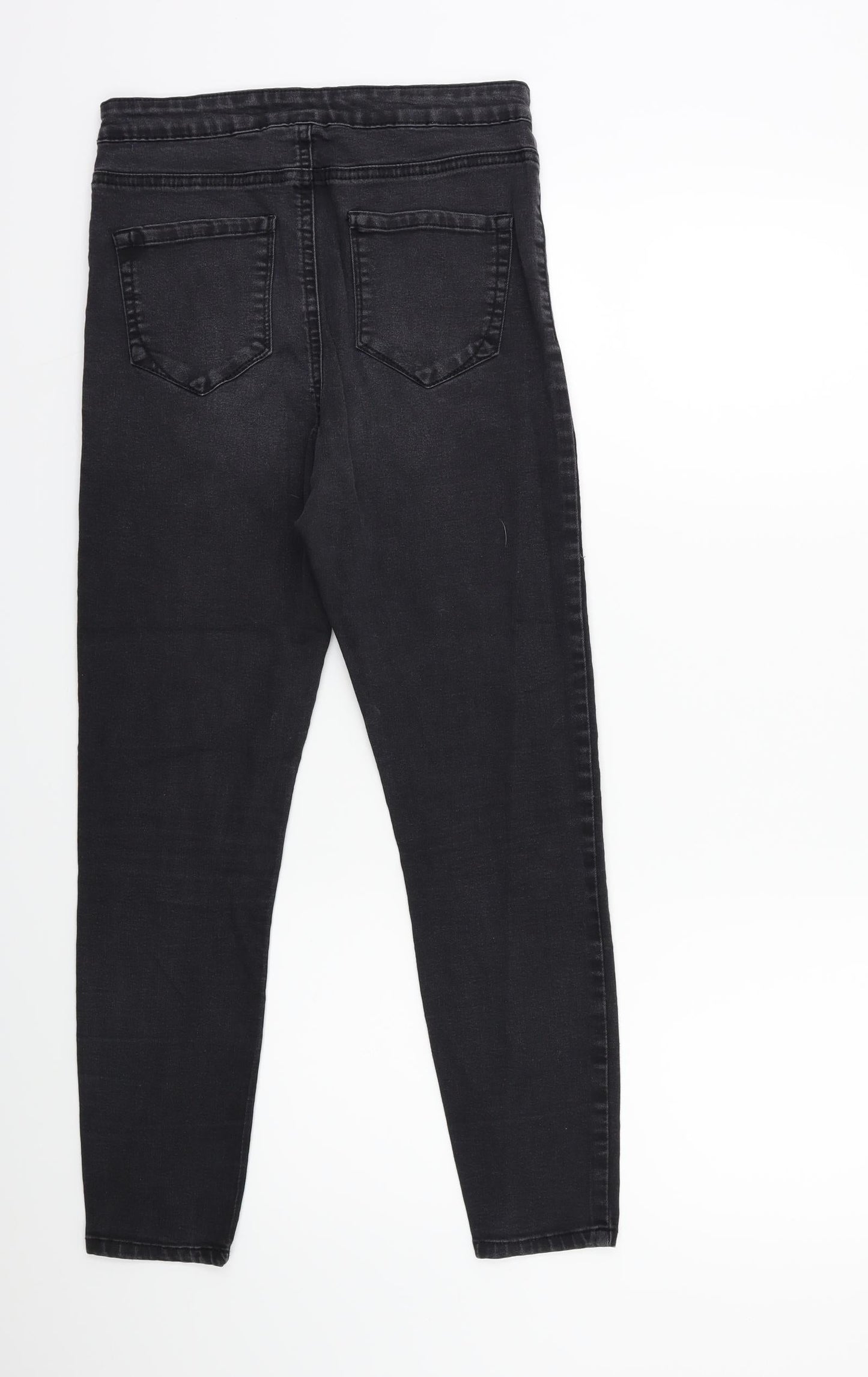 Denim & Co. Womens Black  Denim Skinny Jeans Size 10 L25 in
