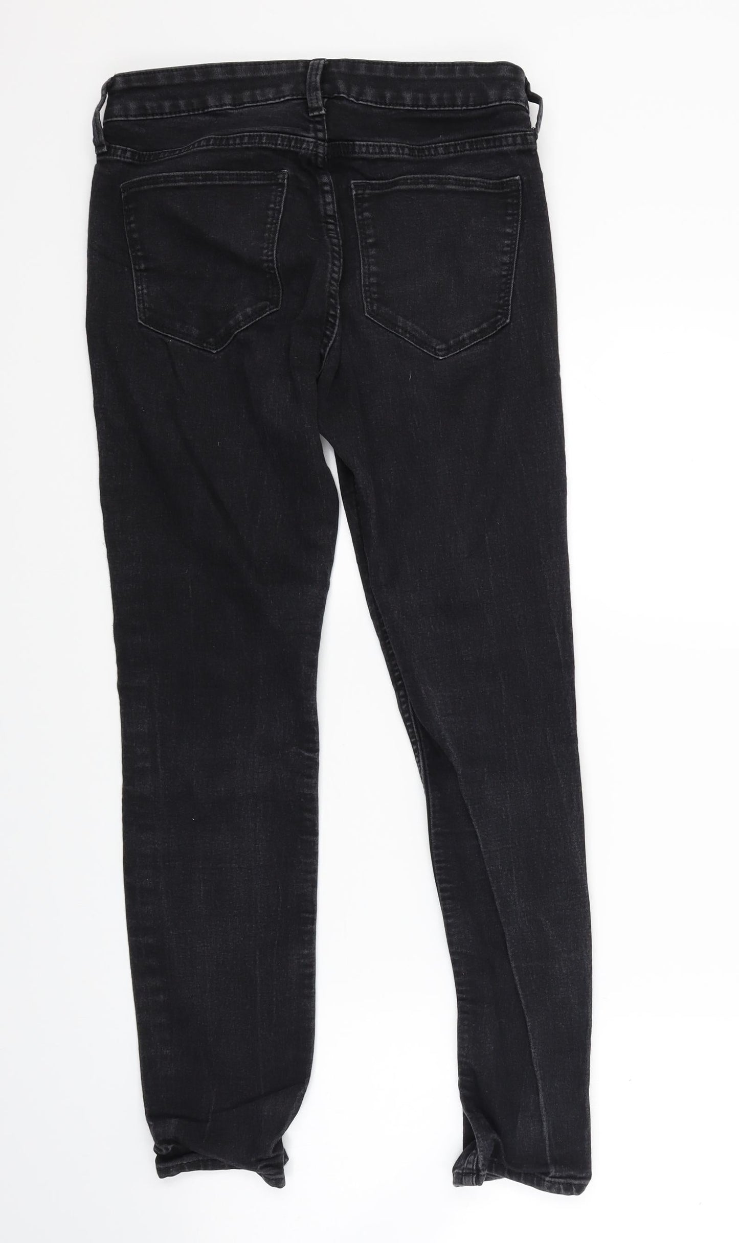 H&M Womens Black  Denim Skinny Jeans Size 27 in L25 in