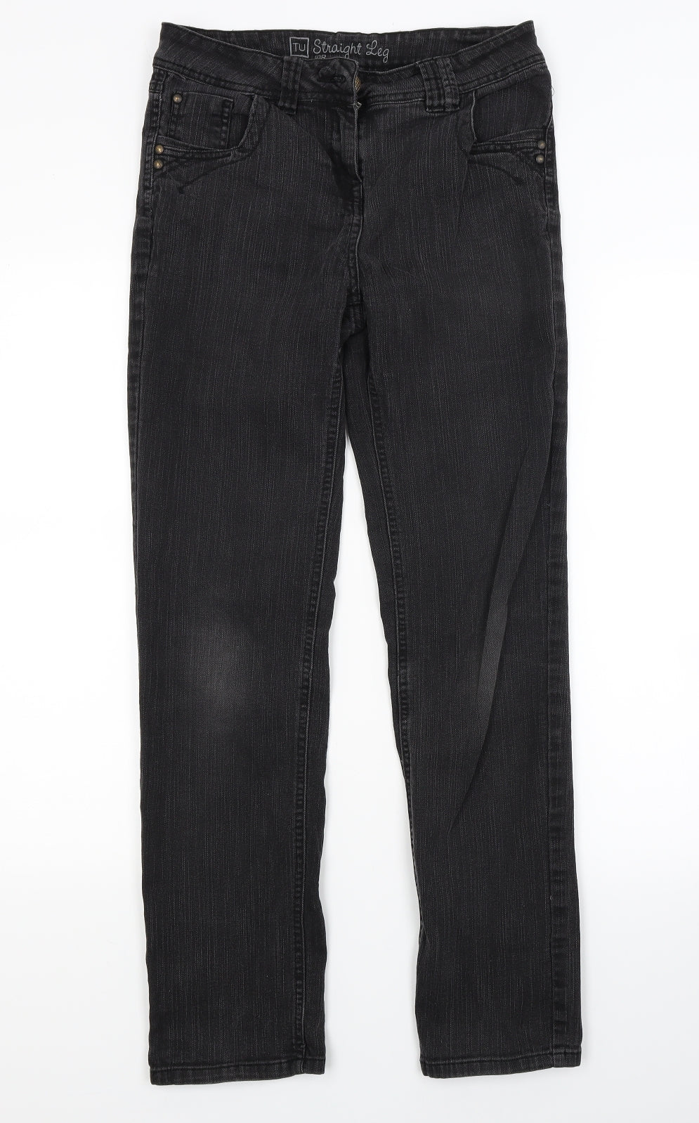 TU Womens Black  Denim Skinny Jeans Size 10 L27 in