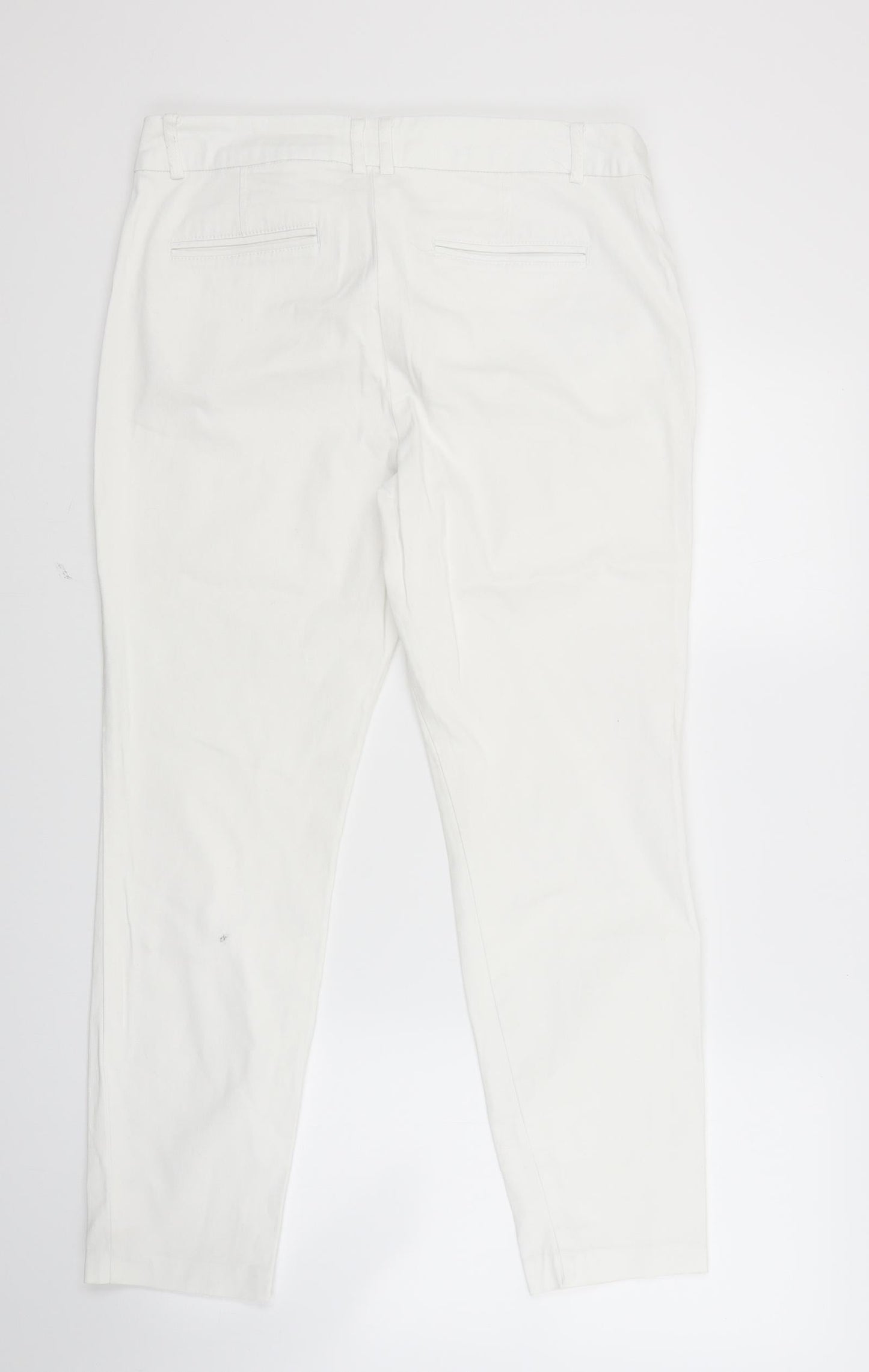 Preworn Womens White   Trousers  Size 30 in L25 in