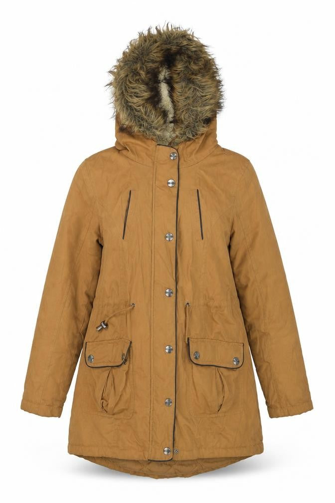 Atmosphere Womens Brown   Parka Coat Size 8