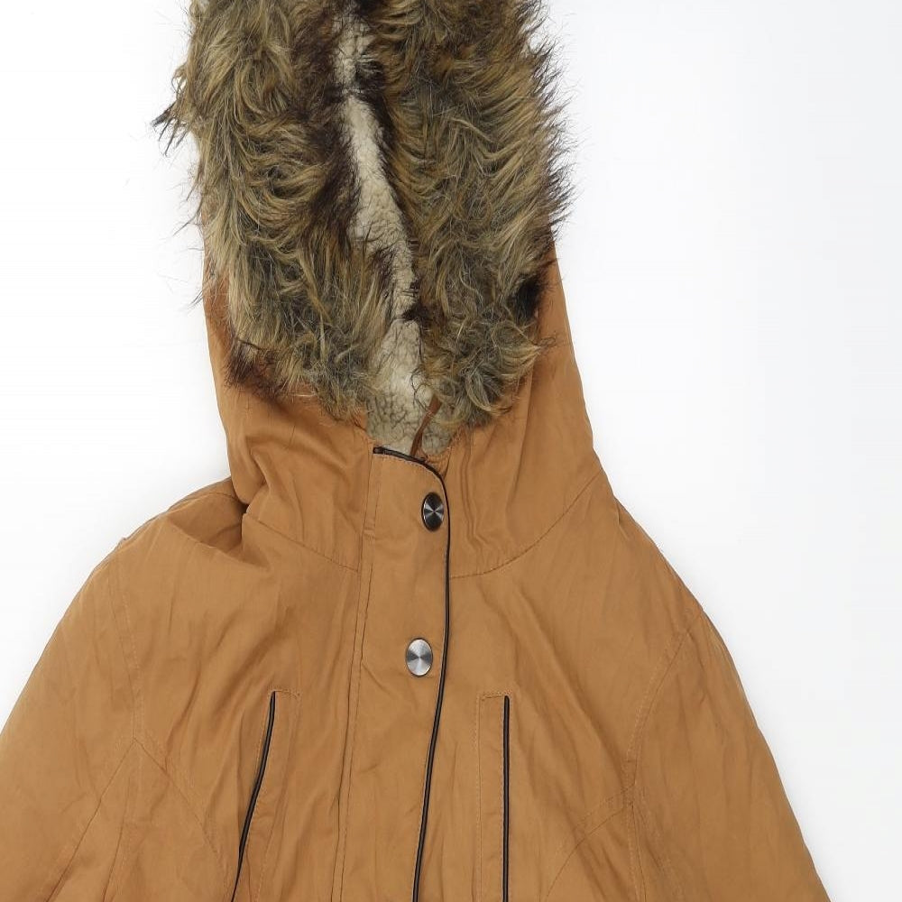Atmosphere Womens Brown   Parka Coat Size 8