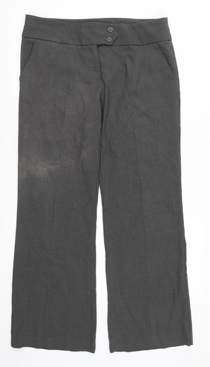 Preloved Banner Womens Grey   Trousers  Size 34 in L30 in - Front