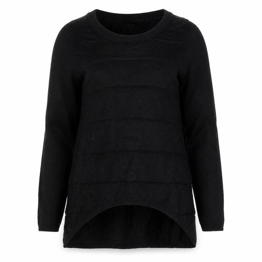 Next Womens Black Striped  Pullover Jumper Size 6