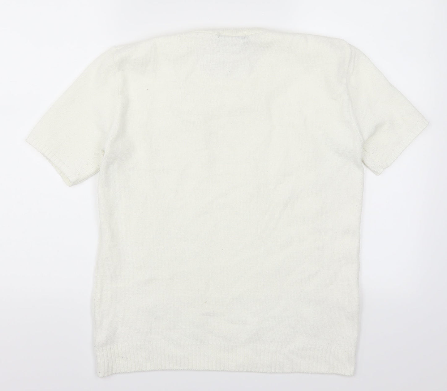 Choice Womens White   Pullover Jumper Size M