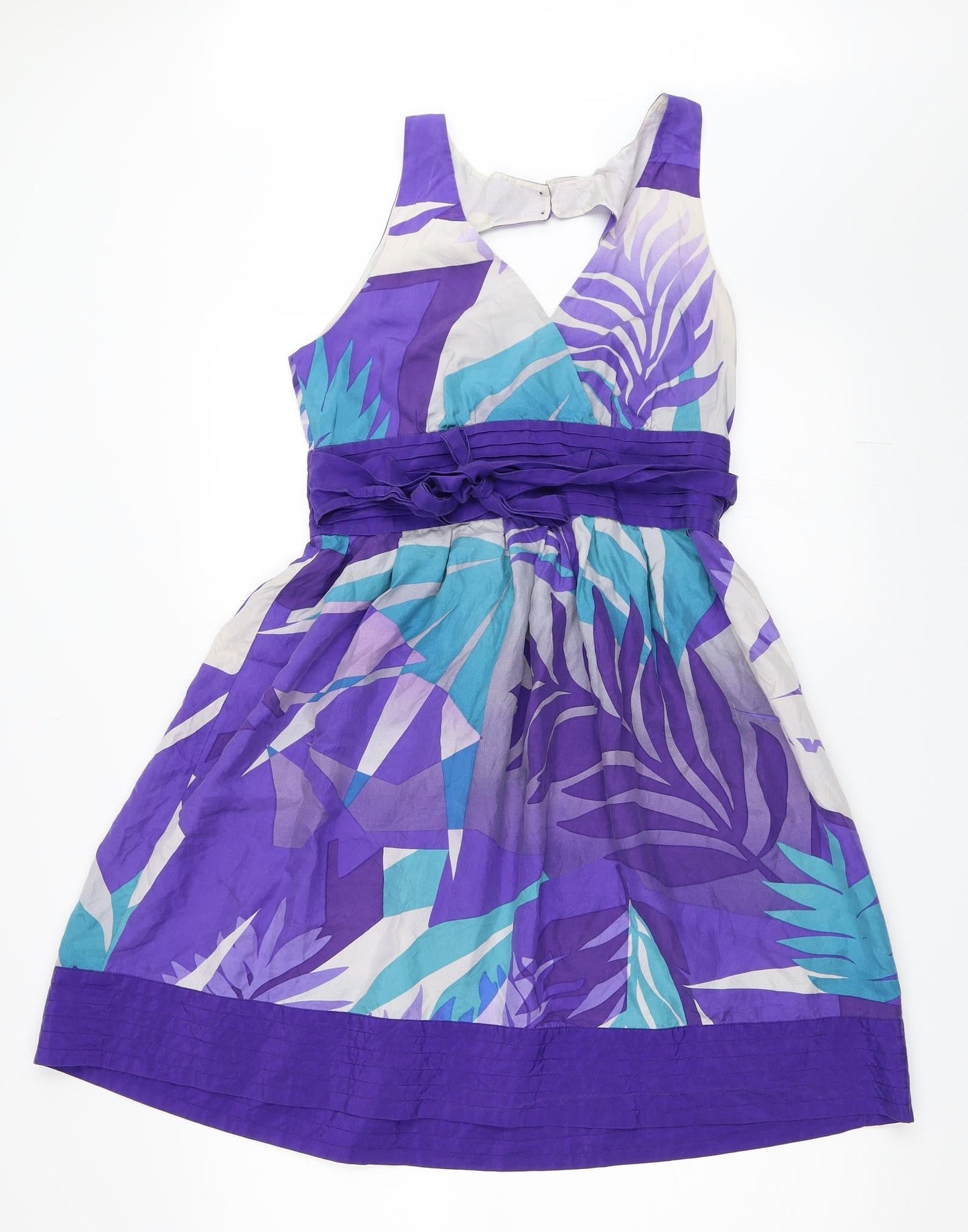 Warehouse Womens Blue   Fit & Flare  Size 12