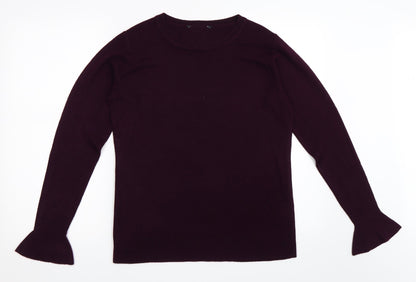 Preloved Dorothy Perkins Womens Purple   Pullover Jumper Size 14 - Front