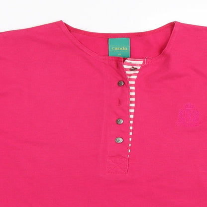 Preloved Canada Womens Pink   Basic T-Shirt Size 16 - Detail