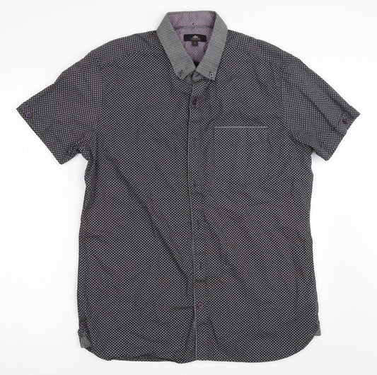 NEXT Mens Grey    Button-Up Size L