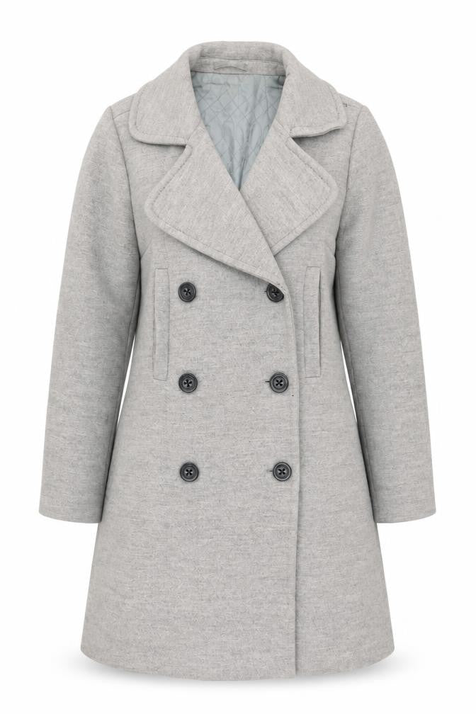 Gap Womens Grey   Overcoat Coat Size 8