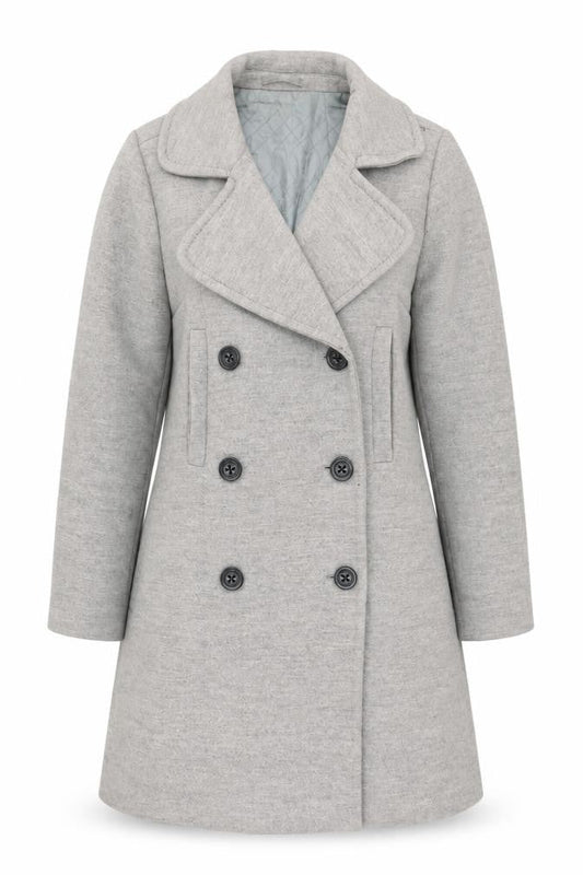 Gap Womens Grey   Overcoat Coat Size 8
