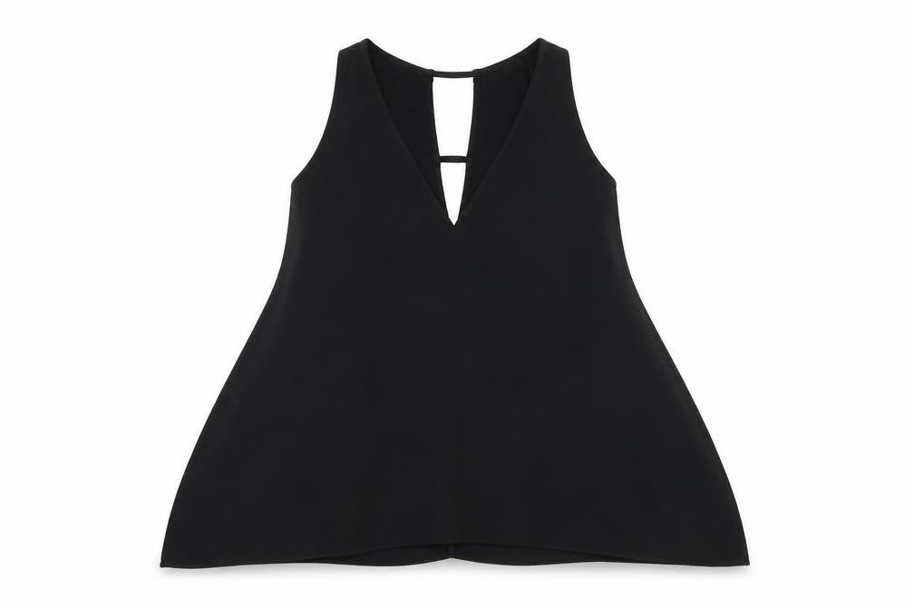 River Island Womens Black   Camisole Tank Size 8  - Cut out back