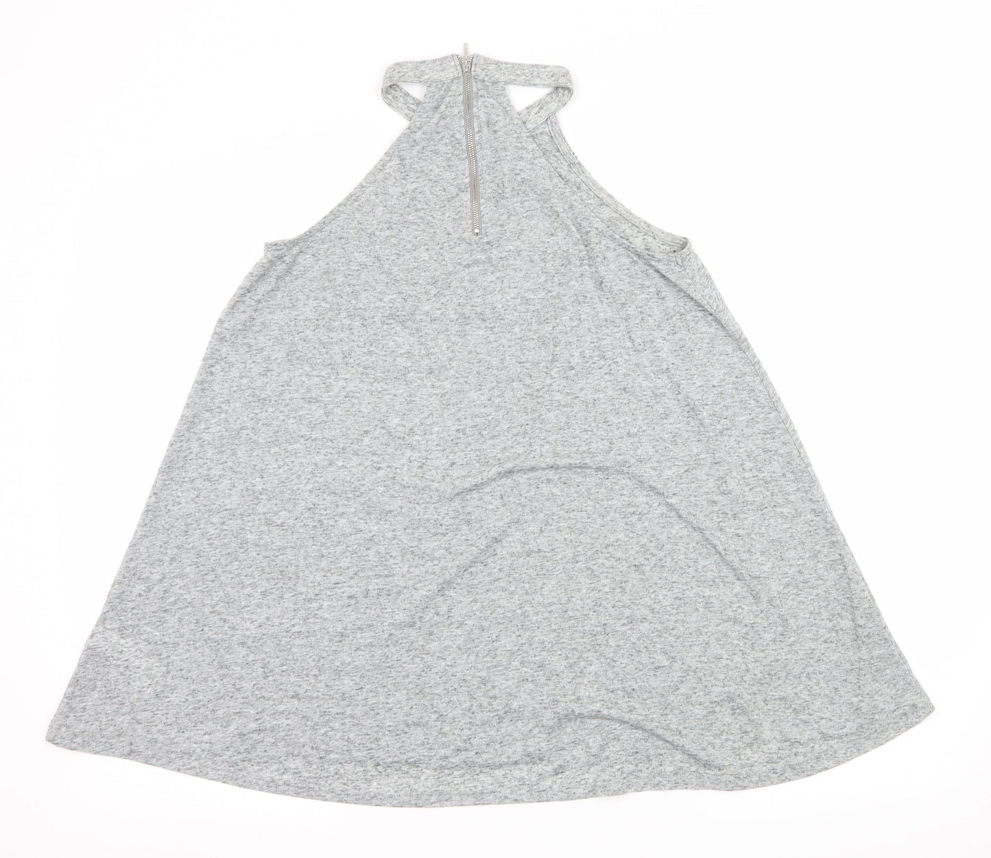 New Look Womens Grey  Jersey Basic Tank Size 6
