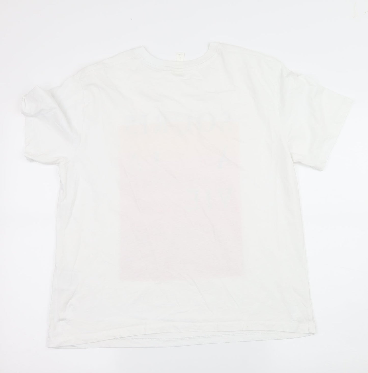 H&M Mens White  Jersey  T-Shirt Size M  - Souris A La Vie