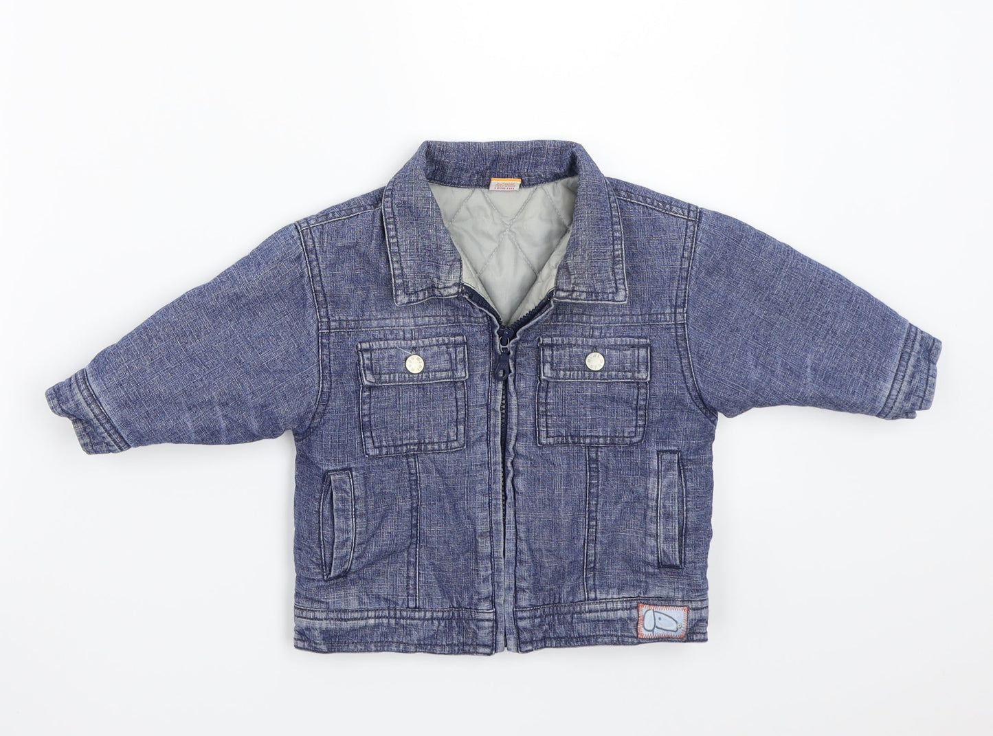 Mini Club Boys Blue   Jacket Coat Size 6-9 Months
