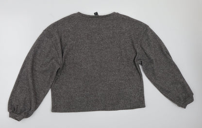 New Look Womens Grey   Pullover Jumper Size M