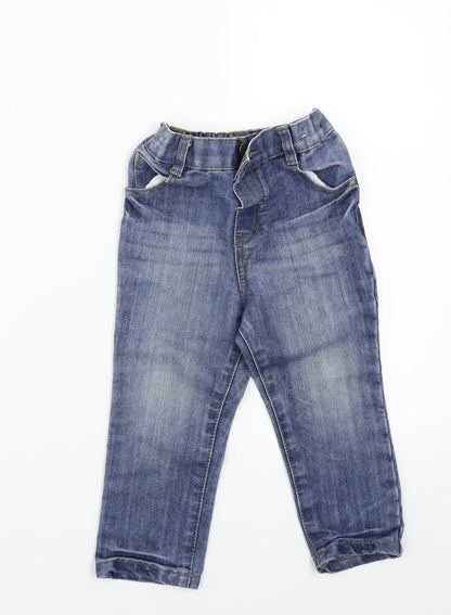Preloved M&Co Baby Blue   Capri Jeans Size 18 Months - Front