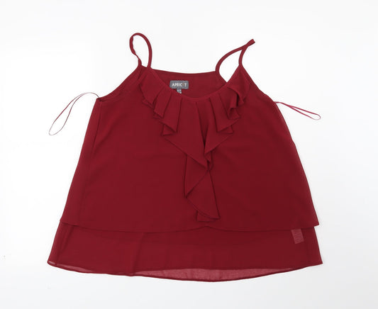 Apricot Womens Red   Basic Blouse Size 12