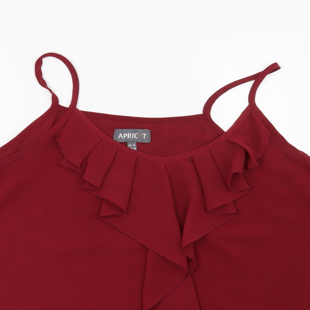 Apricot Womens Red   Basic Blouse Size 12