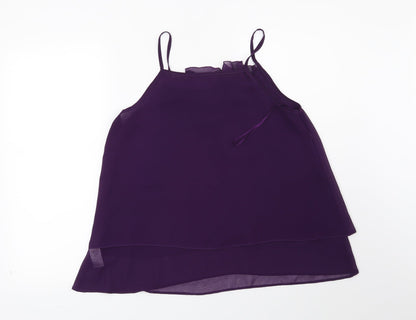 Preloved Apricot Womens Purple   Basic Blouse Size 12 - Back