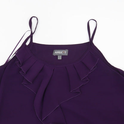 Preloved Apricot Womens Purple   Basic Blouse Size 12 - Detail