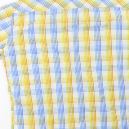 Preloved Encore Mens Blue Check   Button-Up Size M - Label