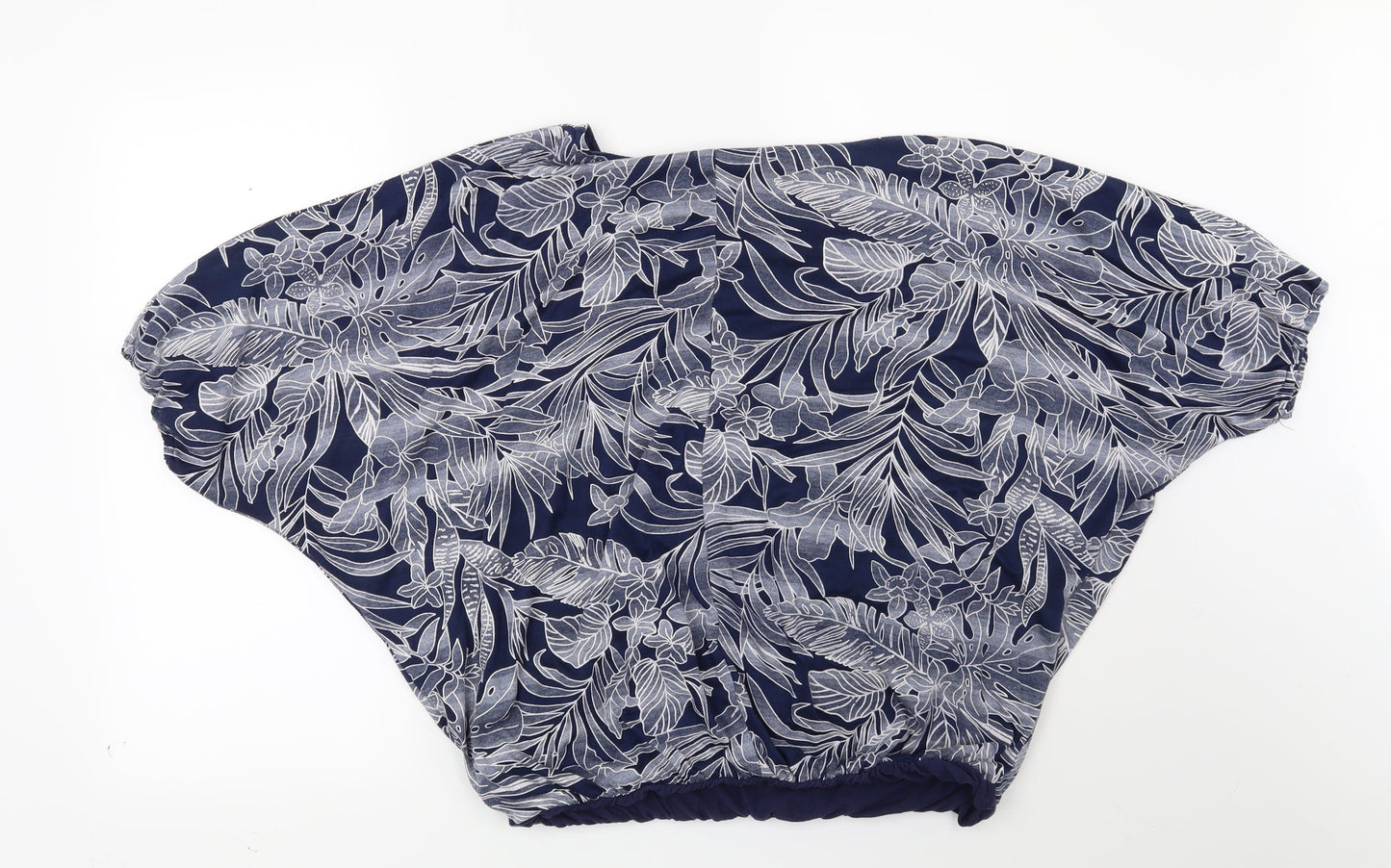 Apricot Womens Blue Floral  Basic Blouse Size 10