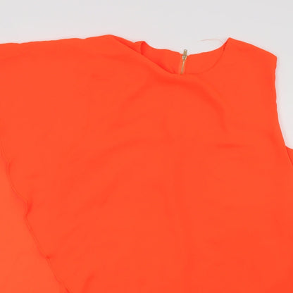 Preloved Preworn Womens Orange   Basic Blouse Size S - Detail