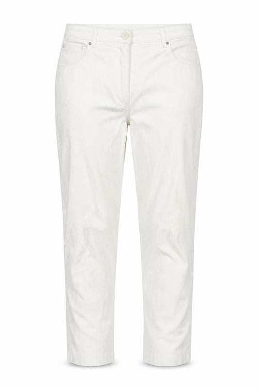Basler Womens White Extra Slim Cotton Jeans Size 14