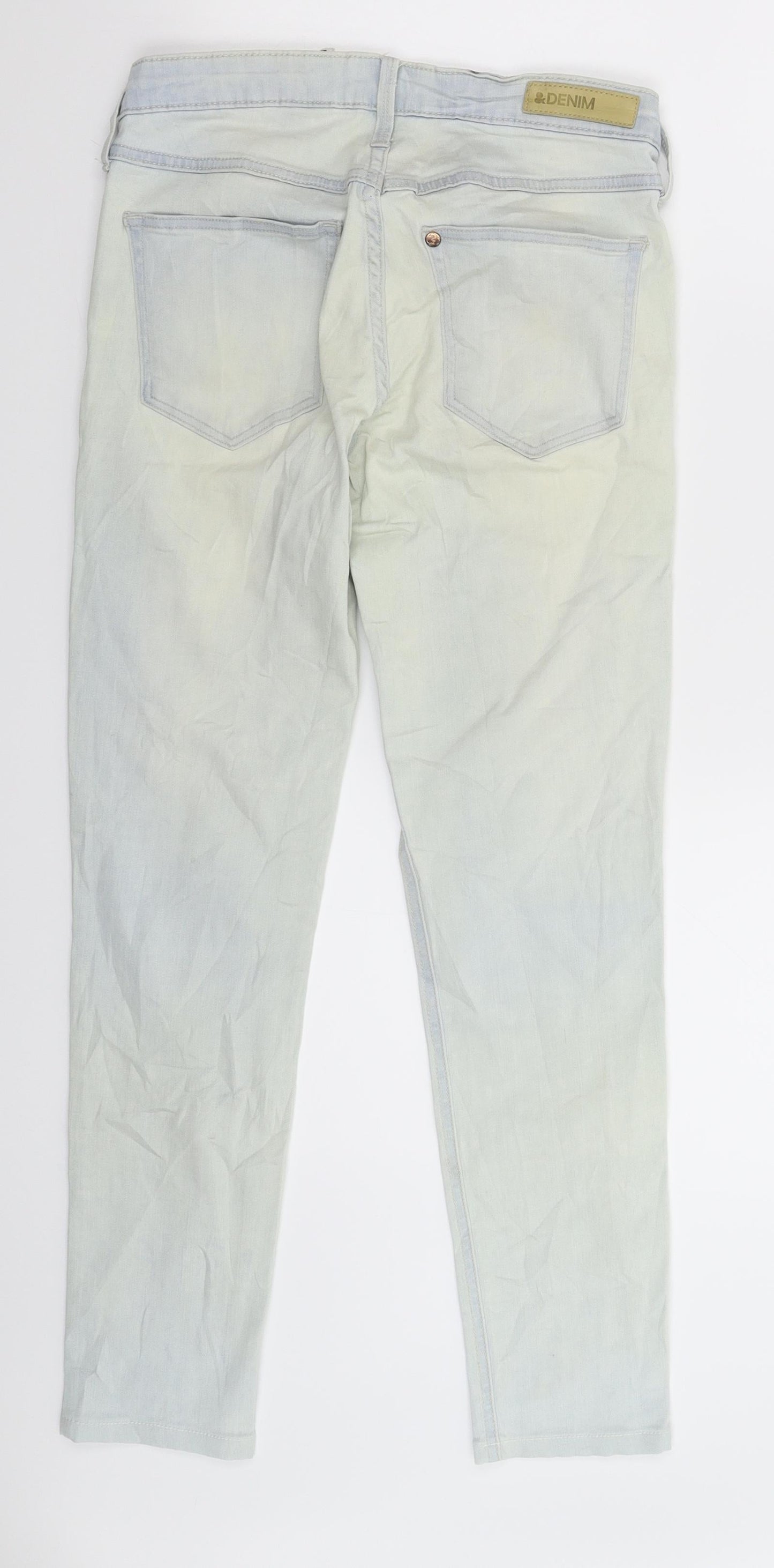 H&M Womens Blue  Denim Skinny Jeans Size 27 in L26 in
